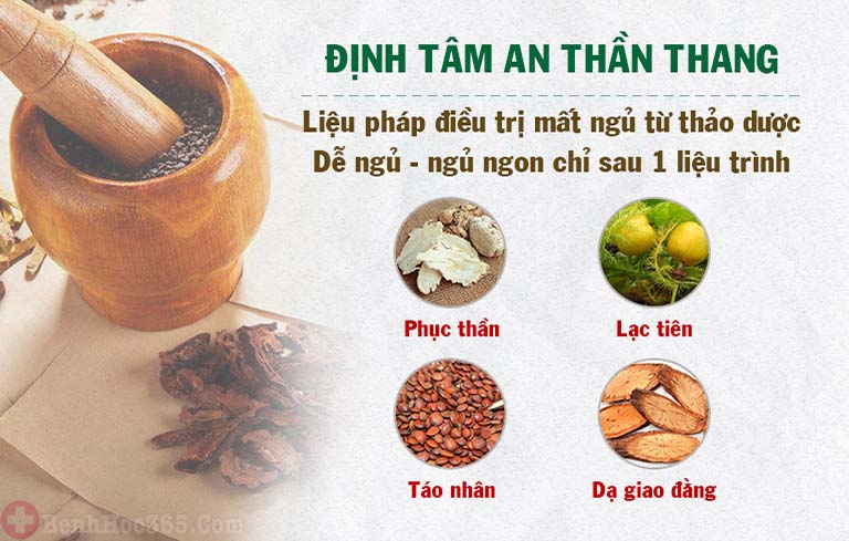 Thành phần Định tâm An thần thang từ thảo dược thiên nhiên