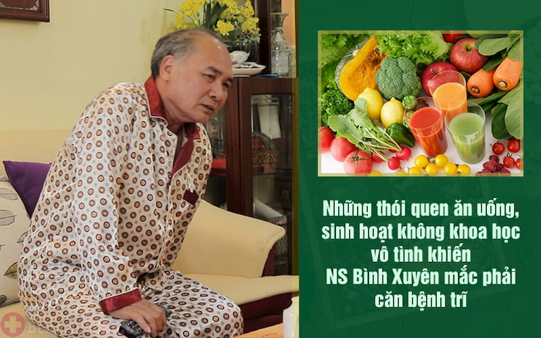 NS Bình Xuyên bị bệnh trĩ do thói quen sinh hoạt không khoa học