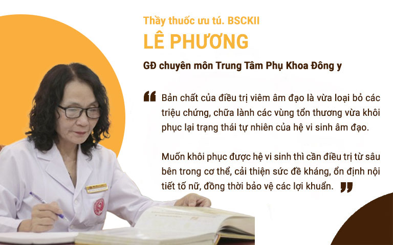 Bác sĩ Lê Phương chia sẻ về nguyên tắc điều trị viêm âm đạo bền vững, ngăn ngừa tái phát