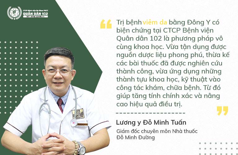 Lương y Đỗ Minh Tuấn đánh giá cao phương pháp chữa viêm da tại Quân dân 102