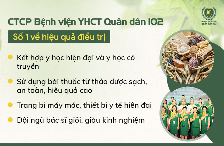 Bệnh viện Quân dân 102 - số 1 trong hiệu quả điều trị