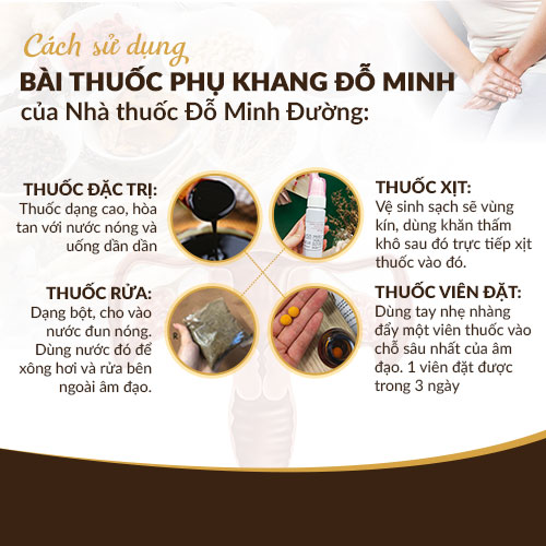 Cách dùng bài thuốc Phụ Khang Đỗ Minh