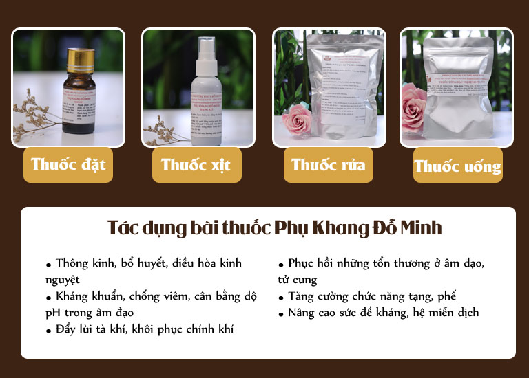 Tác dụng bài thuốc Phụ Khang Đỗ Minh